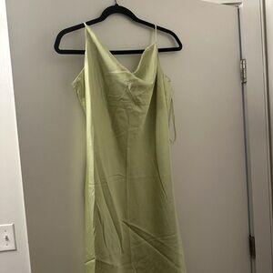 Abercrombie & Fitch Green Mini Slip Dress Spaghetti Strap